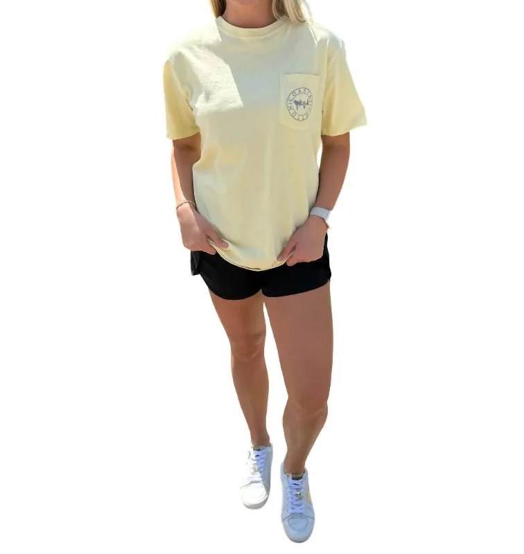 Style Redefined Jelly Fish Short Sleeve Tee In Yellow