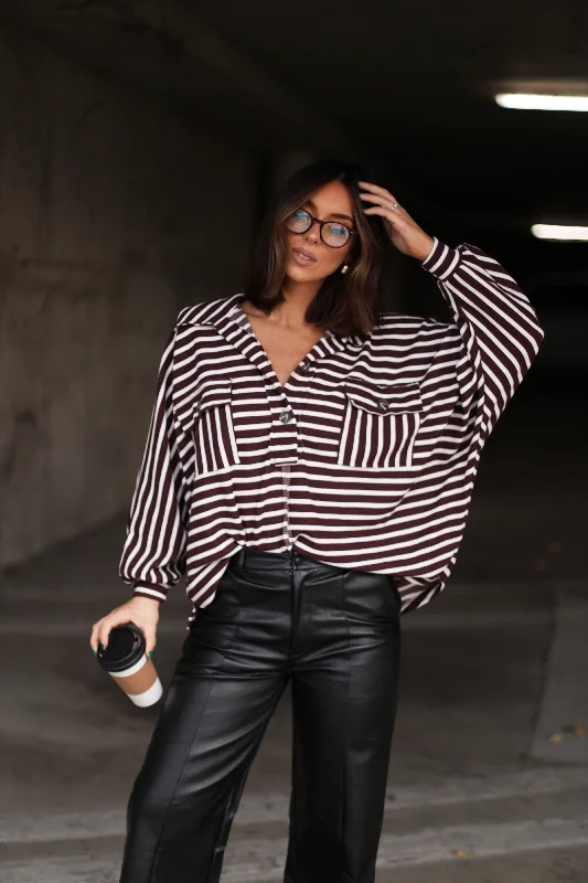 Trendy Styles Autumn Ease Striped Top