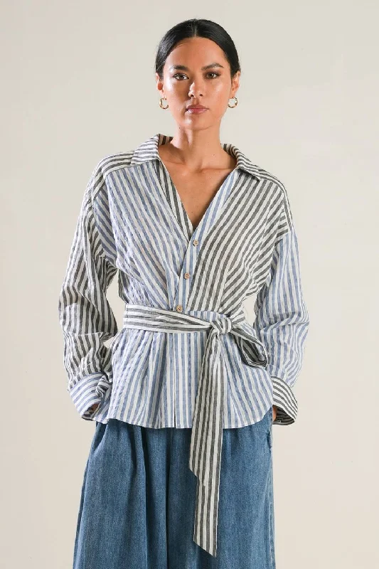 Laid-Back Fashion Offers RAYS OF HOPE WOVEN TOP