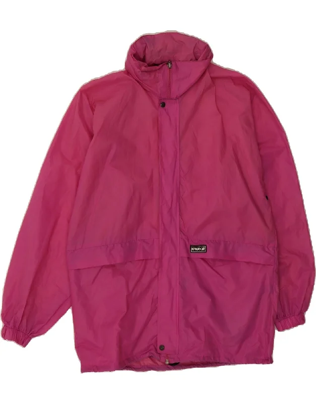 Women's Clothing For Outdoor Activities K-WAY Womens Oversized Rain Jacket UK 14 Medium Pink Polyamide Women's Clothing For Outdoor Activities K-WAY Womens Oversized Rain Jacket UK 14 Medium Pink Polyamide