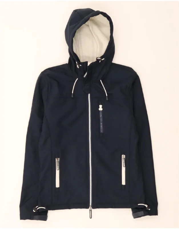 Minimalist Style SUPERDRY Womens Windtrekker Windbreaker Jacket UK 14 Medium Navy Blue Minimalist Style SUPERDRY Womens Windtrekker Windbreaker Jacket UK 14 Medium Navy Blue