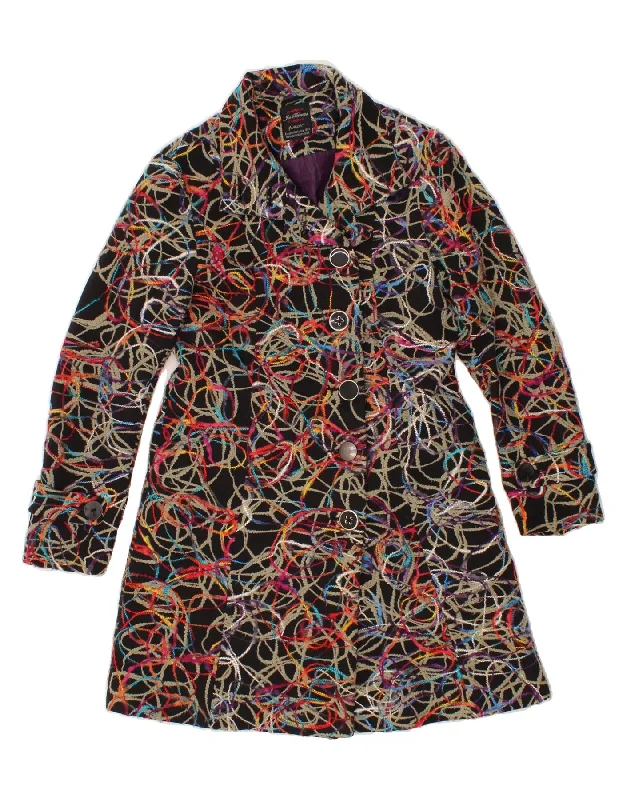Holiday Discount JOE BROWNS Womens Abstract Pattern Overcoat UK 10 Small Multicoloured Holiday Discount JOE BROWNS Womens Abstract Pattern Overcoat UK 10 Small Multicoloured