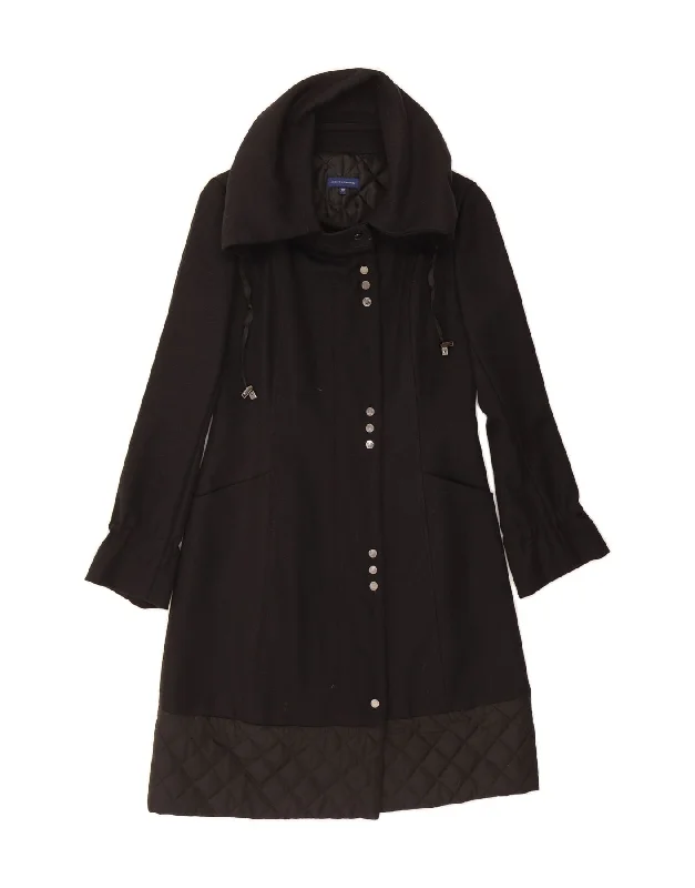 Online Boutique Stores ADOLFO DOMINGUEZ Womens Overcoat UK 6 XS Black