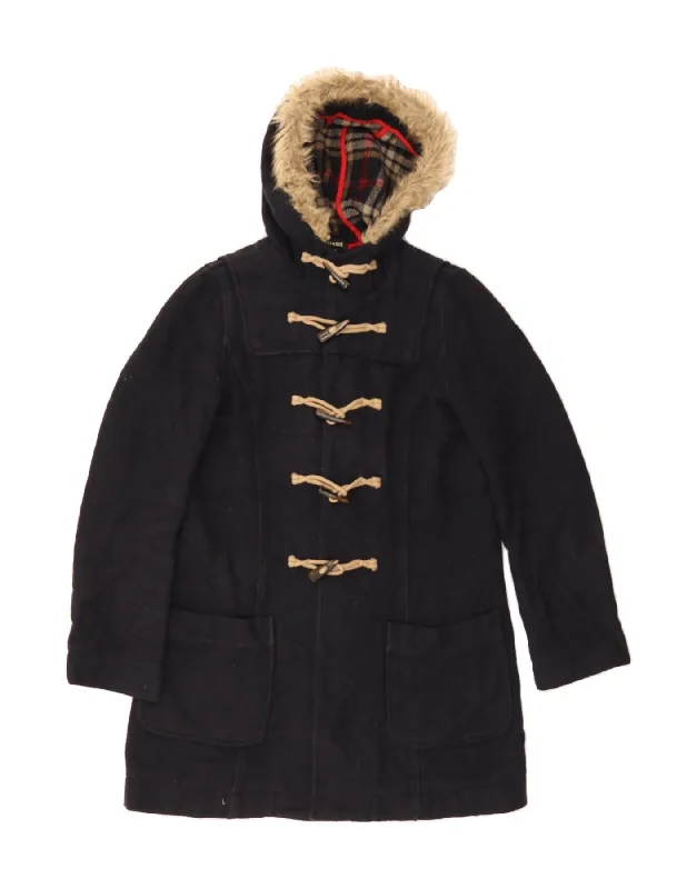 Timeless Women's Fashion Styles OASIS Womens Hooded Duffle Coat UK 10 Small Black Polyester Timeless Women's Fashion Styles OASIS Womens Hooded Duffle Coat UK 10 Small Black Polyester