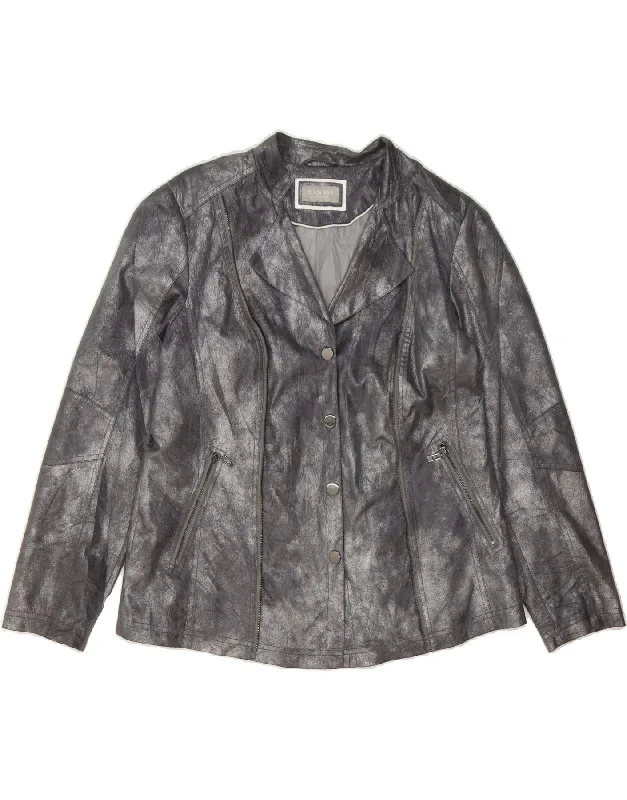 Classic Clothes For Women CANDA Womens Bomber Jacket EU 46 Large Grey Polyester
