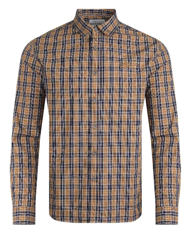 Boutique Dress Online Lando Check Shirt - Caramel