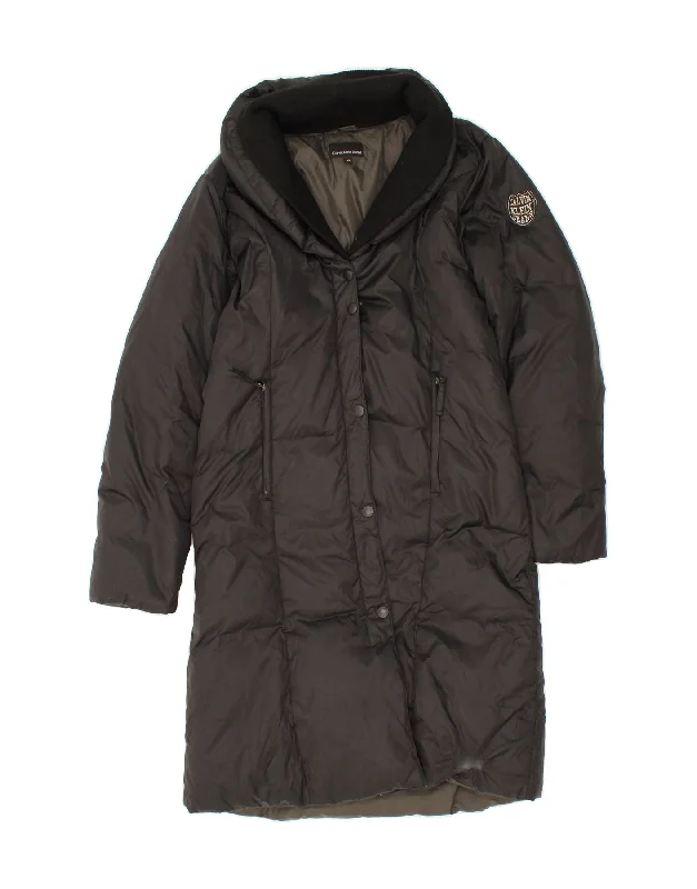 Fashionable Women's Clothing CALVIN KLEIN JEANS Womens Padded Coat UK 18 XL Black Polyester
