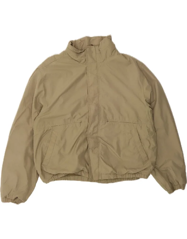 Women's Effortless Casual Outfit DOCKERS Womens Oversized Bomber Jacket UK 18 XL Beige Polyester Women's Effortless Casual Outfit DOCKERS Womens Oversized Bomber Jacket UK 18 XL Beige Polyester