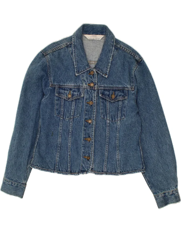 Women's Trendy Casual Outfit ST. BERNARD Womens Denim Jacket UK 14 Large Blue Cotton
