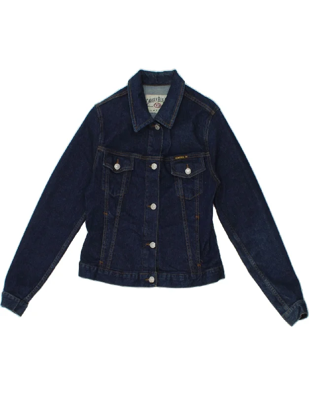 Women's Activewear Outfit CARRERA Womens Denim Jacket UK 10 Small Navy Blue Cotton