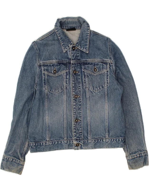Casual Fashion DKNY Womens Denim Jacket UK 16 Large Blue Cotton