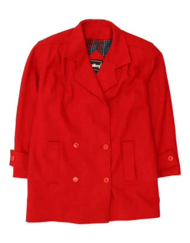 Women's Formal Event Attire GALLERY Womens Double Breasted Coat US 10 Large Red Wool Women's Formal Event Attire GALLERY Womens Double Breasted Coat US 10 Large Red Wool