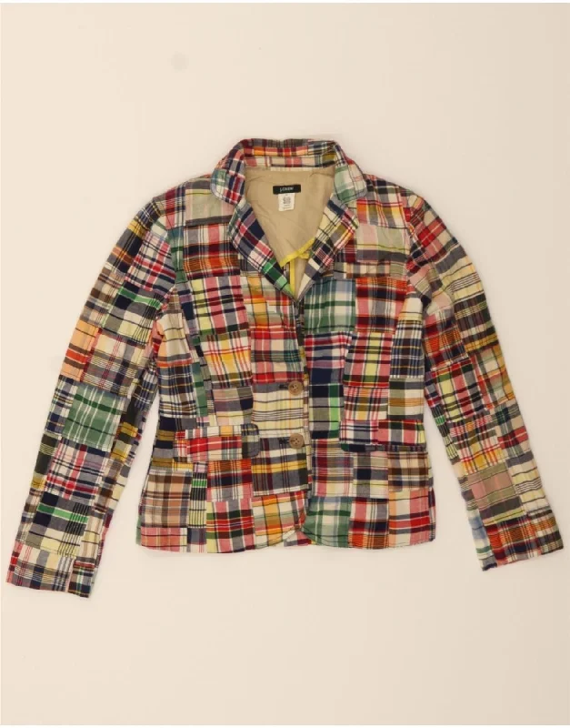 Women's Work Outfit For The Office J. CREW Womens 2 Button Crop Blazer Jacket UK 6 XS Multicoloured Patchwork Women's Work Outfit For The Office J. CREW Womens 2 Button Crop Blazer Jacket UK 6 XS Multicoloured Patchwork