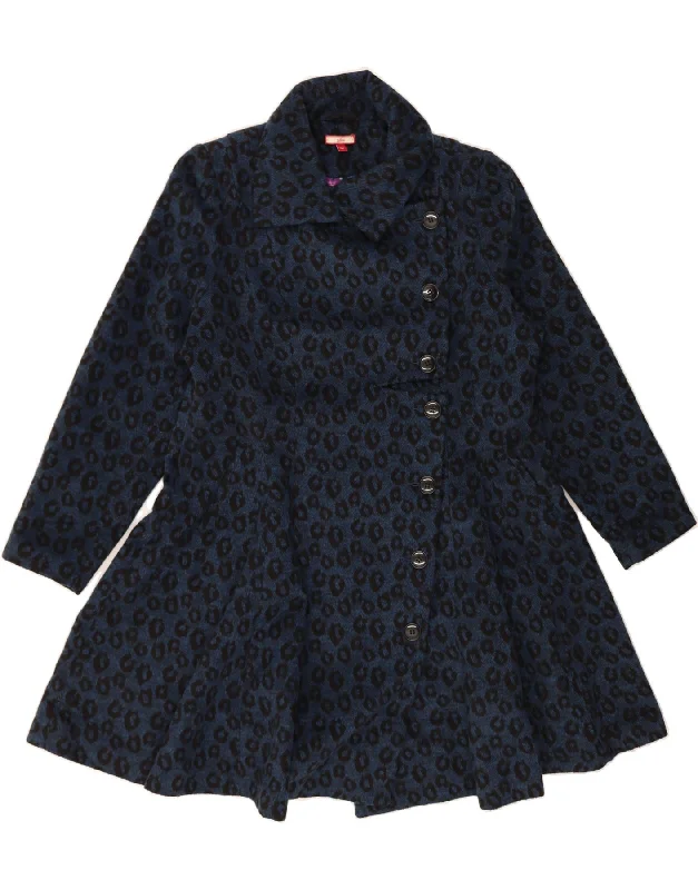 Women's Luxury Apparel JOE BROWNS Womens Overcoat UK 18 XL Navy Blue Animal Print Polyester Women's Luxury Apparel JOE BROWNS Womens Overcoat UK 18 XL Navy Blue Animal Print Polyester