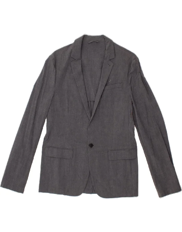 Casual Chic for Women ALL SAINTS Womens 1 Button Blazer Jacket UK 14 Medium Grey