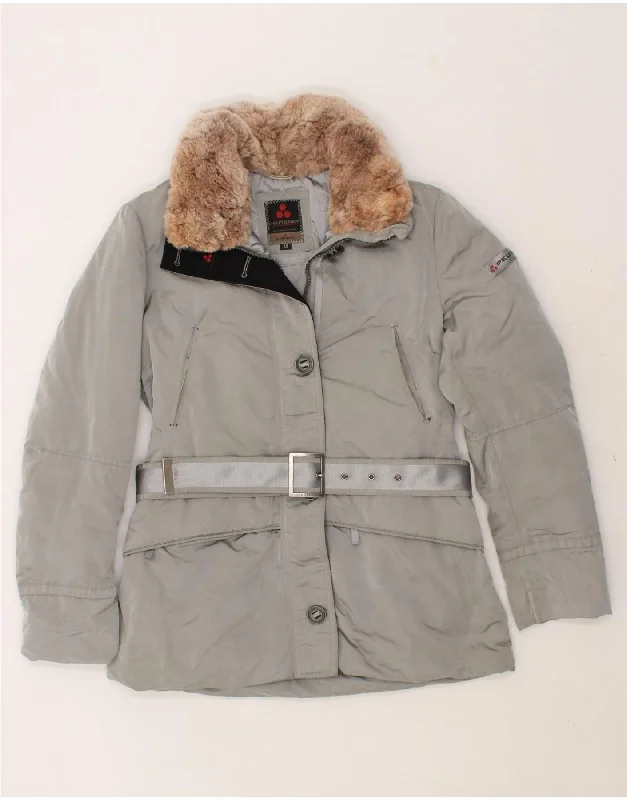 Exclusive Discount PEUTEREY Womens Windbreaker Jacket IT 48 XL Grey Polyamide