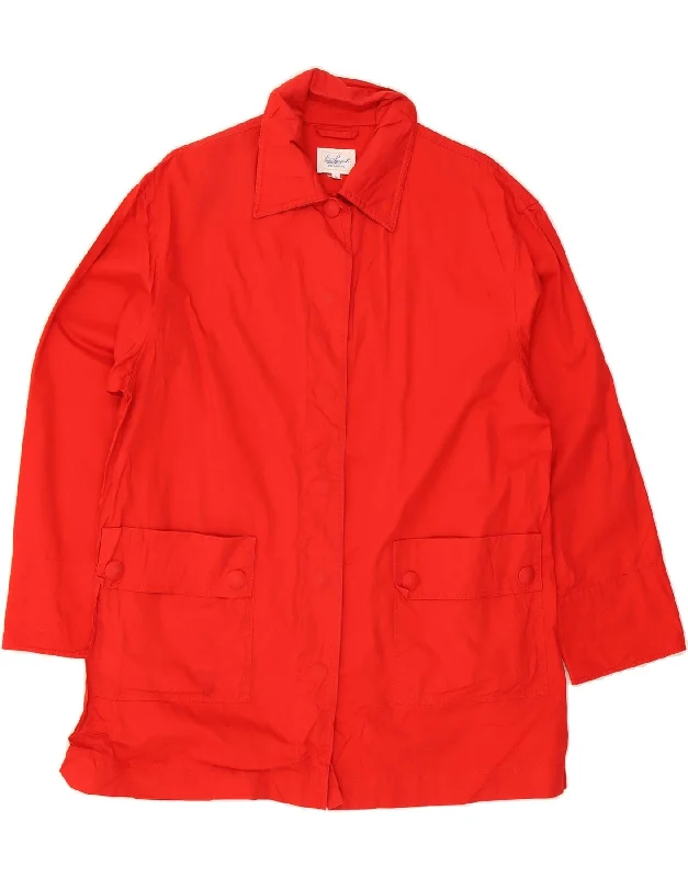 Women's Elegant Clothes LUISA SPAGNOLI Womens Oversized Overcoat UK 10 Small Red Cotton Women's Elegant Clothes LUISA SPAGNOLI Womens Oversized Overcoat UK 10 Small Red Cotton