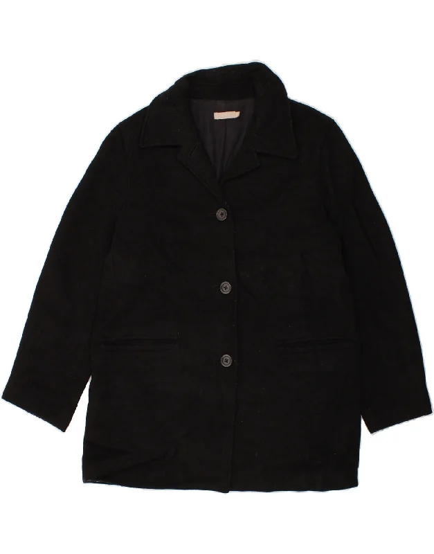 Sophisticated Style J. CREW Womens Overcoat UK 14 Medium Black
