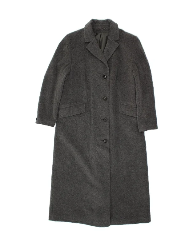 Women's Travel Apparel VINTAGE Womens Overcoat UK 16 Large Grey Wool