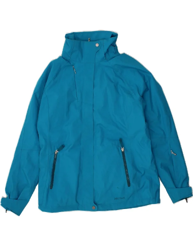Women's Clothes Online Shopping MARMOT Womens Rain Jacket UK 16 Large Blue Polyester Women's Clothes Online Shopping MARMOT Womens Rain Jacket UK 16 Large Blue Polyester