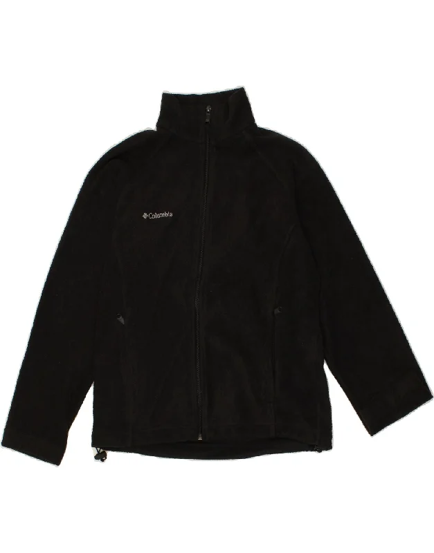 Flash Discount COLUMBIA Womens Fleece Jacket UK 10 Small Black Polyester
