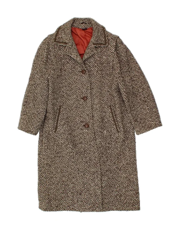 Charming Women's Outfit For Special Occasions VINTAGE Womens Overcoat UK 16 Large Grey Chevron Charming Women's Outfit For Special Occasions VINTAGE Womens Overcoat UK 16 Large Grey Chevron