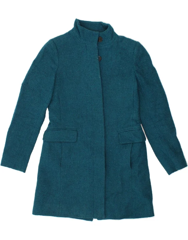 Women's Tops And Clothing HOBBS Womens Overcoat UK 10 Small Turquoise