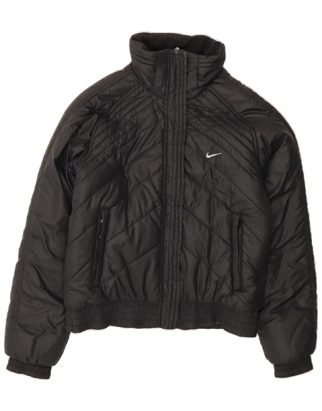 Casual and Comfortable Outfits NIKE Womens Padded Jacket UK 14/16 Large Black Nylon