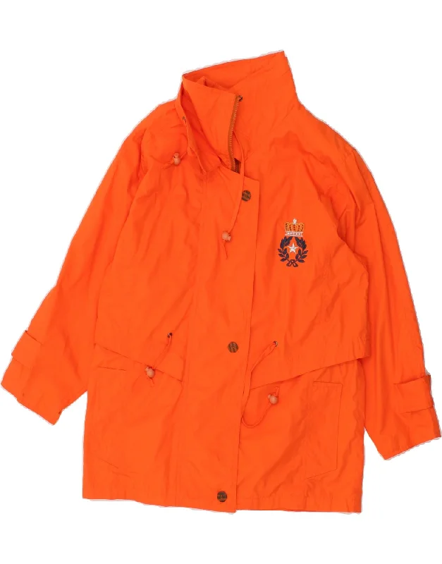 Women's Plus-Size Apparel VINTAGE Womens Oversized Utility Jacket UK 10 Small Orange Polyester Women's Plus-Size Apparel VINTAGE Womens Oversized Utility Jacket UK 10 Small Orange Polyester