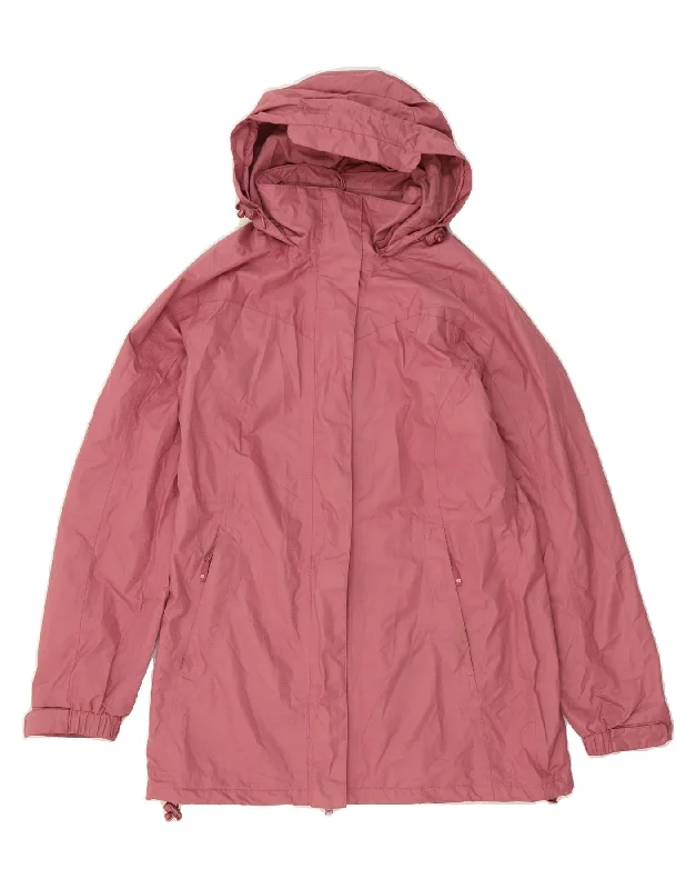 Women's Office Outfit MOUNTAIN WAREHOUSE Womens Hooded Raincoat UK 12 Medium Pink