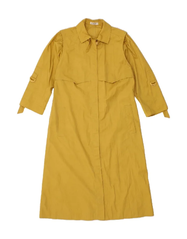 Women's Casual Dresses JOBIS Womens Trench Coat IT 40 Small Yellow