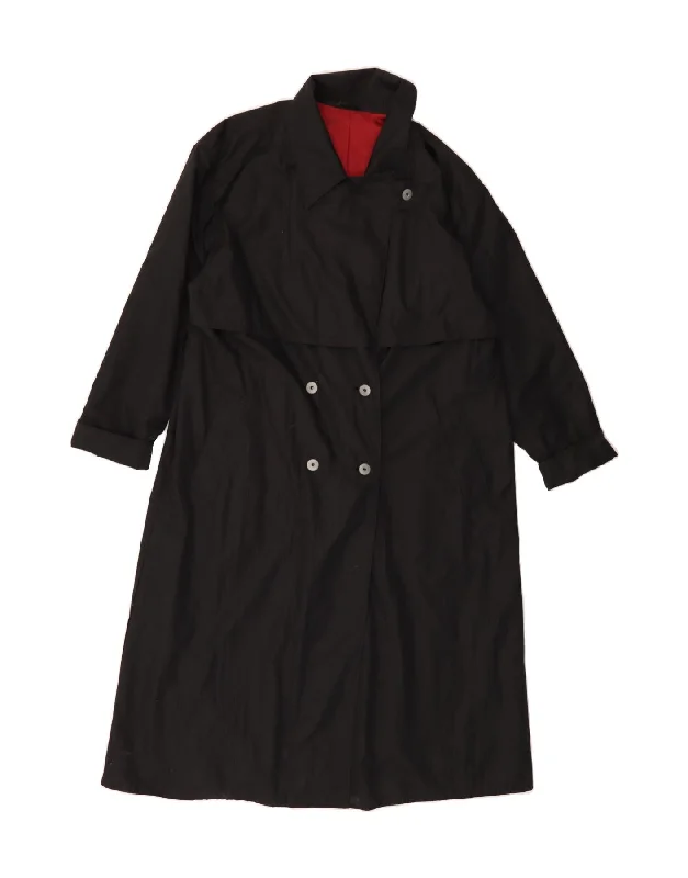 Sophisticated Style VINTAGE Womens Overcoat UK 16 Large Black