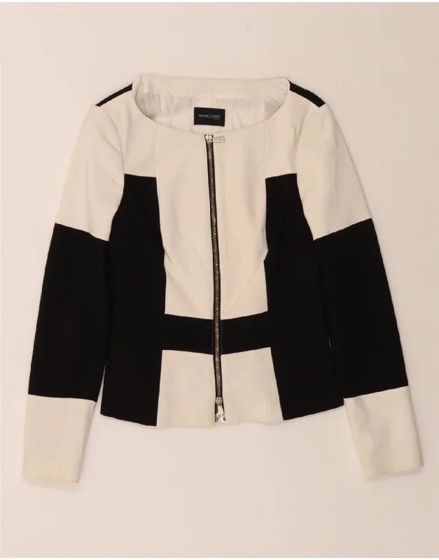 Sales Clothes GUESS BY MARCIANO Womens Crop Blazer Jacket IT 42 Medium White Colourblock Sales Clothes GUESS BY MARCIANO Womens Crop Blazer Jacket IT 42 Medium White Colourblock