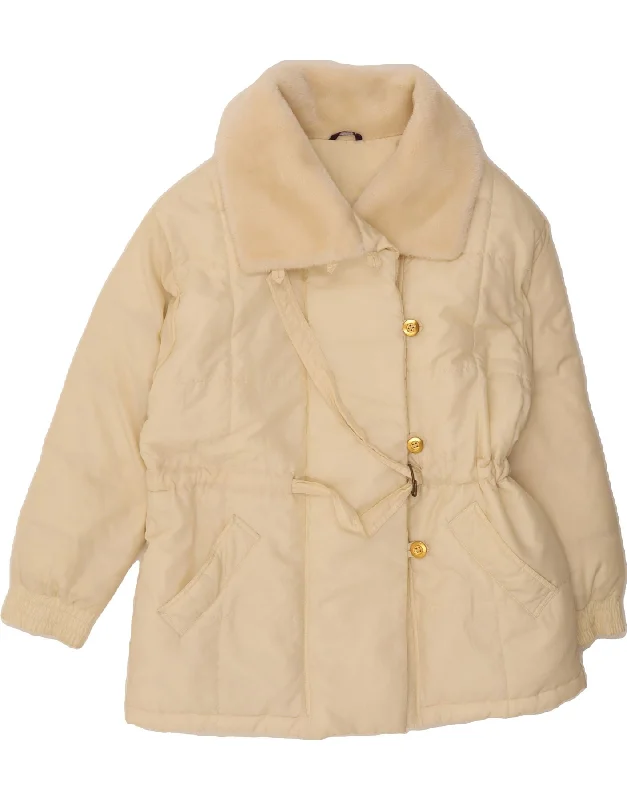 Comfortable Women's Clothes YESSICA Womens Padded Coat UK 18 XL Off White Nylon