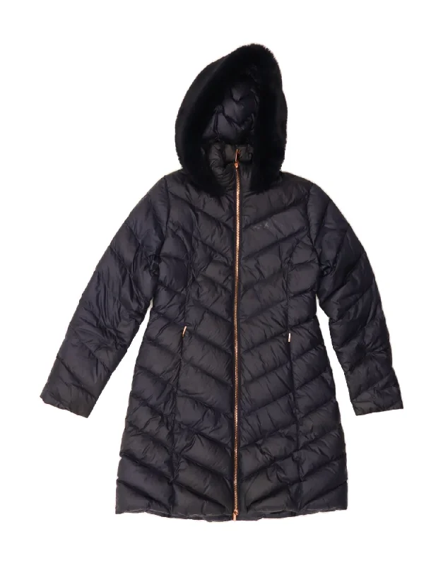 High-End Women's Apparel TED BAKER Womens Hooded Padded Coat Size 2 Small Navy Blue Polyamide High-End Women's Apparel TED BAKER Womens Hooded Padded Coat Size 2 Small Navy Blue Polyamide