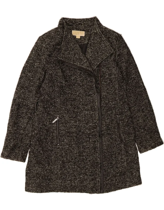 High-Quality Women's Fashion Dresses MICHAEL KORS Womens Overcoat UK 14 Medium  Black Wool