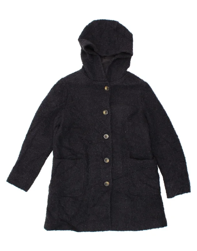 Rocker Chic Fashion BODEN Womens Petite Oversized Hooded Overcoat UK 8 Small Navy Blue Acrylic Rocker Chic Fashion BODEN Womens Petite Oversized Hooded Overcoat UK 8 Small Navy Blue Acrylic