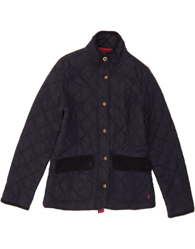 Timeless Women's Clothing JOULES Womens Quilted Jacket UK 10 Small Navy Blue Polyamide