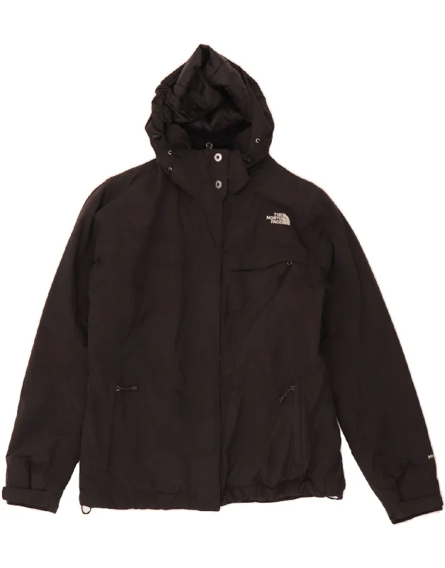 Women's Festive Attire THE NORTH FACE Womens Hooded Windbreaker Jacket UK 16 Large Black Nylon Women's Festive Attire THE NORTH FACE Womens Hooded Windbreaker Jacket UK 16 Large Black Nylon