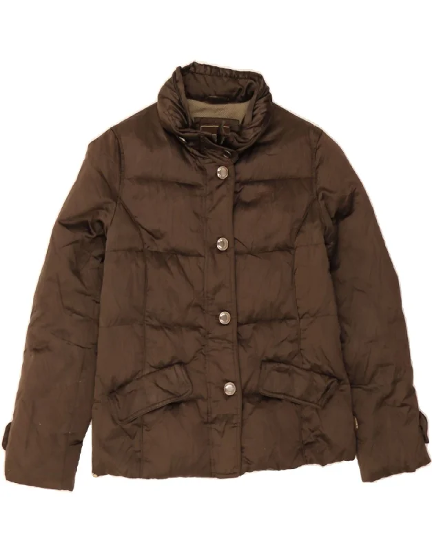 Women's Seasonal Apparel GEOX Womens Padded Jacket UK 8 Small Brown Polyester