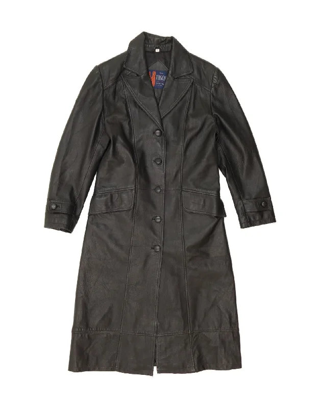 Comfortable Outfit For Women HUDSON'S Womens Leather Coat UK 12 Medium Black Leather Comfortable Outfit For Women HUDSON'S Womens Leather Coat UK 12 Medium Black Leather