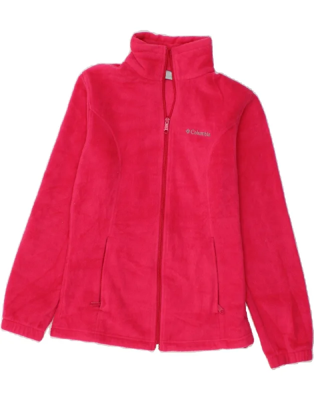 Best Online Boutiques COLUMBIA Womens Fleece Jacket UK 10 Small Pink Polyester