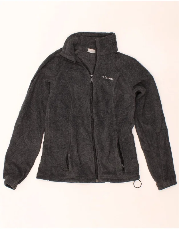 Timeless Classics COLUMBIA Womens Fleece Jacket UK 10 Small Grey Polyester
