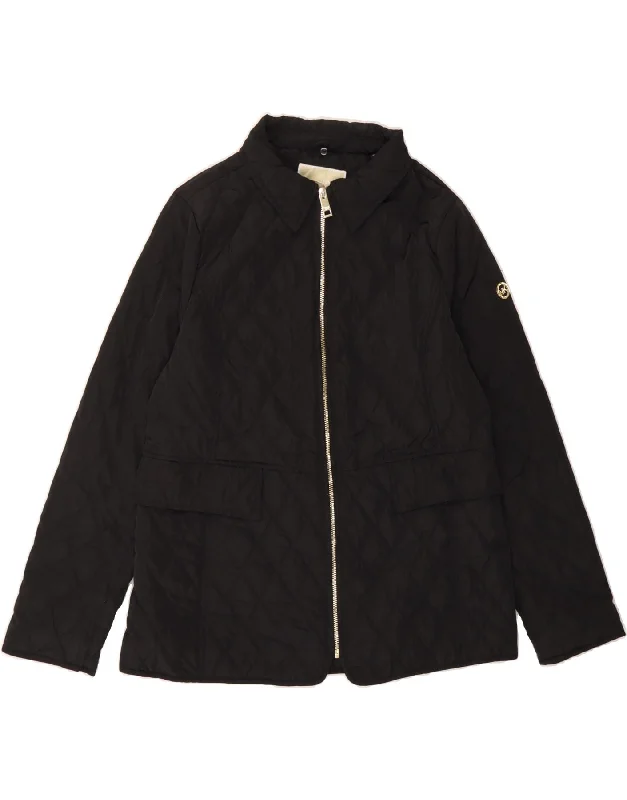 Easygoing Women's Style MICHAEL KORS Womens Quilted Jacket UK 16 Large Black Polyester Easygoing Women's Style MICHAEL KORS Womens Quilted Jacket UK 16 Large Black Polyester