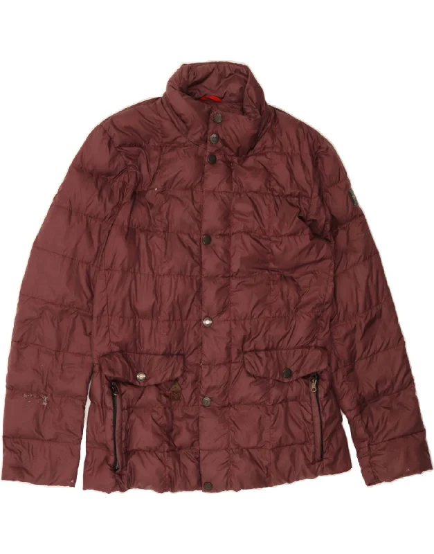Women's Online Clothing Boutique FAY Womens Padded Jacket UK 16 Large Maroon