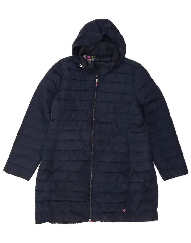 Affordable Women's Apparel JOULES Womens Hooded Padded Coat UK 20 2XL Navy Blue Polyester Affordable Women's Apparel JOULES Womens Hooded Padded Coat UK 20 2XL Navy Blue Polyester