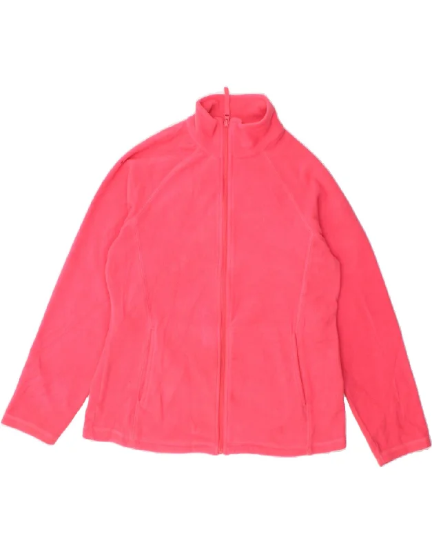Women's Relaxed Outfit MOUNTAIN WAREHOUSE Womens Fleece Jacket UK 14 Large Pink Polyester Women's Relaxed Outfit MOUNTAIN WAREHOUSE Womens Fleece Jacket UK 14 Large Pink Polyester