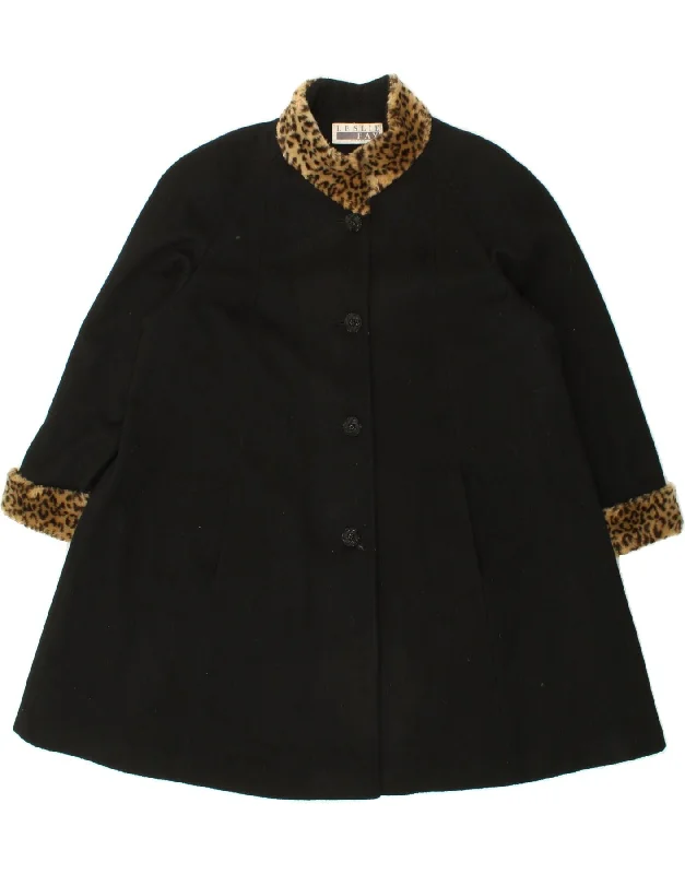 Women's Holiday Attire FAY Womens Overcoat UK 14 Medium Black Colourblock