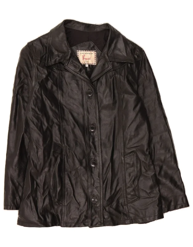 Women's Loungewear Clothes BAYSIDE Womens Oversized Leather Coat UK 10 Small Black Leather Women's Loungewear Clothes BAYSIDE Womens Oversized Leather Coat UK 10 Small Black Leather
