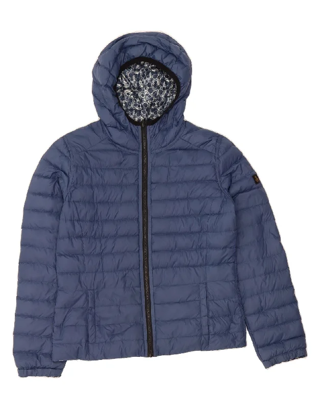 Online Boutiques Affordable REFRIGIWEAR Womens Hooded Reversible Padded Jacket IT 50 XL Blue Polyester Online Boutiques Affordable REFRIGIWEAR Womens Hooded Reversible Padded Jacket IT 50 XL Blue Polyester